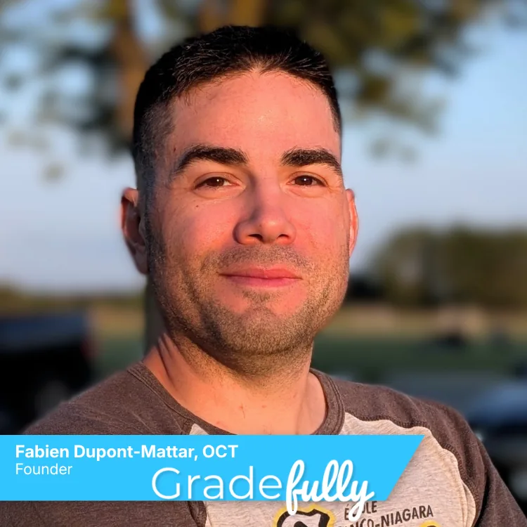 Fabien Dupont-Mattar, OCT, founder of Gradefully